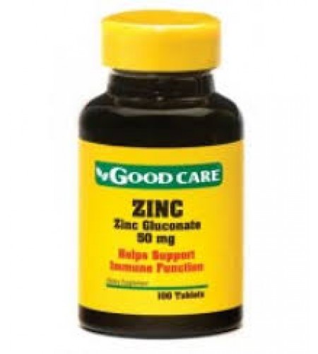 Zinc - Zinc Gluconate - 50 mg – 100 Comprimidos - Good Care